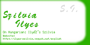 szilvia ilyes business card